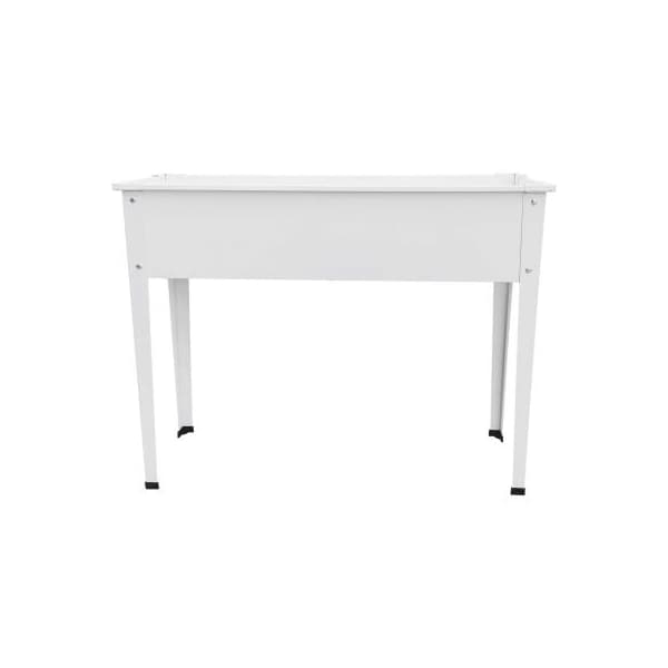 Almo Fulfillment Services Hanover Galvanized Steel Raised Planter Bed with Legs, 11.8"D x 39"W x 31"H, White HANRSGB-2WHT - main